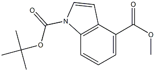 1-BOC-4-CARBOMETHOXYINDOLE Structural