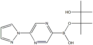 5-(1H-PYRAZOL-1-YL)PYRAZINE-2-BORONIC ACID PINACOL ESTER Structural