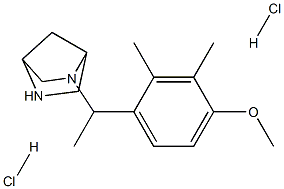 2-[1-(4-METHOXY-2,3-DIMETHYLPHENYL)ETHYL]-2,5-DIAZABICYCLO[2.2.1]HEPTANE DIHYDROCHLORIDE Structural