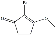 2-BROMO-3-METHOXYCYCLOPENT-2-EN-1-ONE Structural