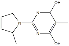 5-METHYL-2-(2-METHYLPYRROLIDIN-1-YL)PYRIMIDINE-4,6-DIOL Structural