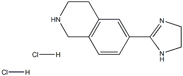 6-(4,5-DIHYDRO-1H-IMIDAZOL-2-YL)-1,2,3,4-TETRAHYDROISOQUINOLINE 2HCL Structural