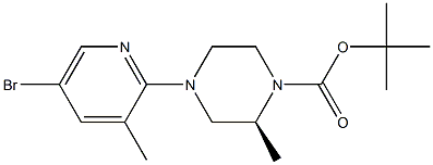 TERT-BUTYL 4-(5-BROMO-3-METHYLPYRIDIN-2-YL)-2-(S)-METHYLPIPERAZINE-1-CARBOXYLATE