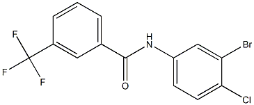 N-(3-bromo-4-chlorophenyl)-3-(trifluoromethyl)benzamide