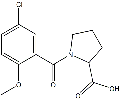 1-(5-chloro-2-methoxybenzoyl)pyrrolidine-2-carboxylic acid Structural