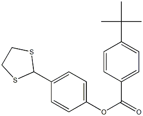 4-(1,3-dithiolan-2-yl)phenyl 4-(tert-butyl)benzenecarboxylate Structural