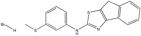 N2-[3-(methylthio)phenyl]-8H-indeno[1,2-d][1,3]thiazol-2-amine hydrobromide