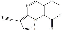 9-oxo-6,9-dihydro-7H-pyrano[4,3-e]pyrazolo[1,5-a]pyrimidine-3-carbonitrile Structural