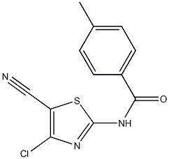 N-(4-chloro-5-cyano-1,3-thiazol-2-yl)-4-methylbenzenecarboxamide