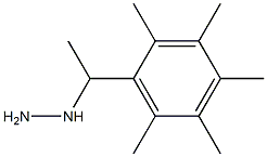 1-(1-(2,3,4,5,6-pentamethylphenyl)ethyl)hydrazine Structural