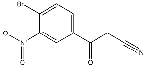 3-(4-bromo-3-nitrophenyl)-3-oxopropanenitrile Structural