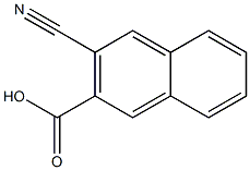 3-cyanonaphthalene-2-carboxylic acid Structural