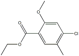 ethyl 4-chloro-2-methoxy-5-methylbenzoate Structural