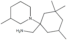 [3,3,5-trimethyl-1-(3-methylpiperidin-1-yl)cyclohexyl]methanamine Structural