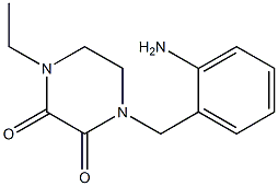 1-(2-aminobenzyl)-4-ethylpiperazine-2,3-dione Structural