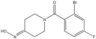 1-(2-bromo-4-fluorobenzoyl)piperidin-4-one oxime