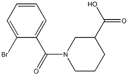 1-(2-bromobenzoyl)piperidine-3-carboxylic acid