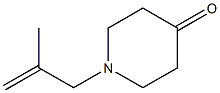 1-(2-methylprop-2-enyl)piperidin-4-one Structural