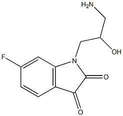 1-(3-amino-2-hydroxypropyl)-6-fluoro-2,3-dihydro-1H-indole-2,3-dione