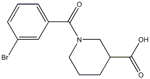 1-(3-bromobenzoyl)piperidine-3-carboxylic acid