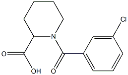 1-(3-chlorobenzoyl)piperidine-2-carboxylic acid