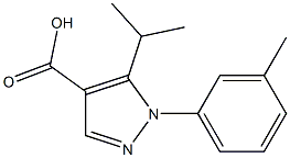 1-(3-methylphenyl)-5-(propan-2-yl)-1H-pyrazole-4-carboxylic acid