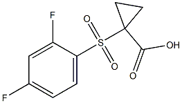 1-[(2,4-difluorophenyl)sulfonyl]cyclopropanecarboxylic acid Structural