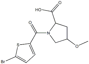 1-[(5-bromothien-2-yl)carbonyl]-4-methoxypyrrolidine-2-carboxylic acid