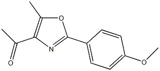 1-[2-(4-methoxyphenyl)-5-methyl-1,3-oxazol-4-yl]ethan-1-one Structural