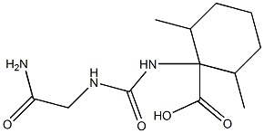 1-{[(carbamoylmethyl)carbamoyl]amino}-2,6-dimethylcyclohexane-1-carboxylic acid,1-{[(carbamoylmethyl)carbamoyl]amino}-2,6-dimethylcyclohexane-1-carboxylic acid