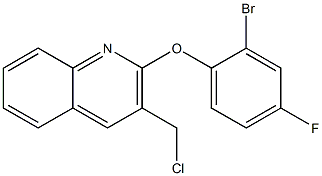 2-(2-bromo-4-fluorophenoxy)-3-(chloromethyl)quinoline