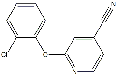 2-(2-chlorophenoxy)isonicotinonitrile Structural