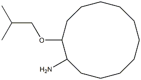 2-(2-methylpropoxy)cyclododecan-1-amine Structural