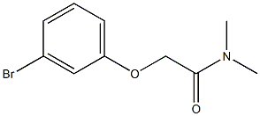 2-(3-bromophenoxy)-N,N-dimethylacetamide Structural