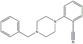 2-(4-benzylpiperazin-1-yl)benzonitrile Structural