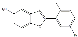 2-(5-bromo-2-fluorophenyl)-1,3-benzoxazol-5-amine Structural