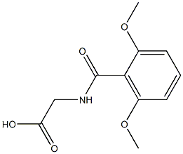 2-[(2,6-dimethoxyphenyl)formamido]acetic acid Structural