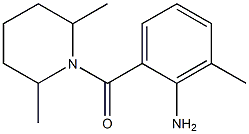 2-[(2,6-dimethylpiperidin-1-yl)carbonyl]-6-methylaniline Structural