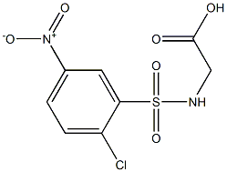 2-[(2-chloro-5-nitrobenzene)sulfonamido]acetic acid