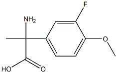 2-amino-2-(3-fluoro-4-methoxyphenyl)propanoic acid Structural