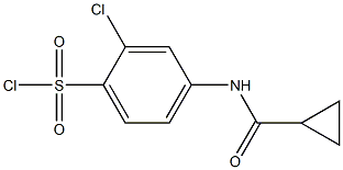 2-chloro-4-[(cyclopropylcarbonyl)amino]benzenesulfonyl chloride