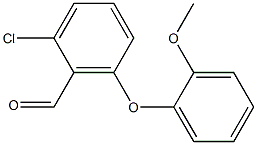 2-chloro-6-(2-methoxyphenoxy)benzaldehyde Structural