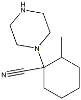 2-methyl-1-(piperazin-1-yl)cyclohexane-1-carbonitrile