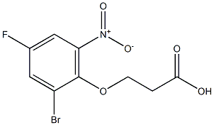 3-(2-bromo-4-fluoro-6-nitrophenoxy)propanoic acid