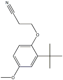 3-(2-tert-butyl-4-methoxyphenoxy)propanenitrile