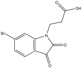 3-(6-bromo-2,3-dioxo-2,3-dihydro-1H-indol-1-yl)propanoic acid