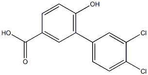 3',4'-dichloro-6-hydroxy-1,1'-biphenyl-3-carboxylic acid Structural