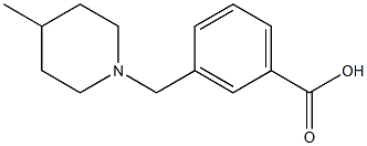 3-[(4-methylpiperidin-1-yl)methyl]benzoic acid