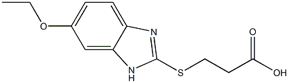 3-[(6-ethoxy-1H-benzimidazol-2-yl)thio]propanoic acid Structural