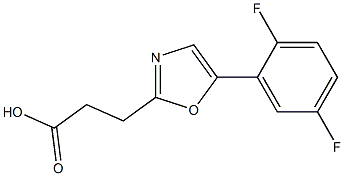 3-[5-(2,5-difluorophenyl)-1,3-oxazol-2-yl]propanoic acid